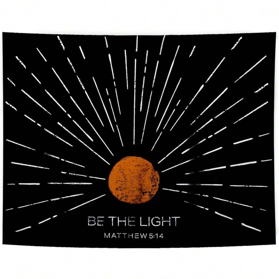 1Pcs Tapestry Boho Christian Tapestry Wall Hanging, Bible Verse Wall Decor, Tapestry Blanket For Home Office Church Prayer Room Decoration, Tapestry For Bedroom Wall Tapestry Backdrop Tapestries Tapestry Wall Hanging Poster Blanket Wall Decor For Teens Room Living Room Dorm - Hãy là Ánh Sáng Ma-thi-ơ 5:14 - Xem 1