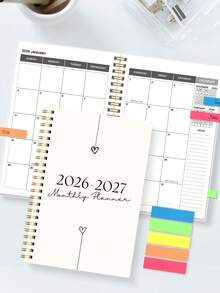 2026-2027 Academic Year Monthly Planner Notebook, Unisex Weekly/Monthly Calendar With Note-Taking Function, Office & Study Supplies, Perfect Gift - Multicolor - View 7