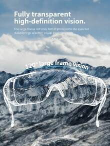 1pc Kitchen Onion-Cutting Goggles, Protective Goggles To Prevent Liquid Splashes From Injuring Your Eyes, Made Of High-Transparency PC Material, Multi-Functional Windproof Goggles, Cycling Glasses, Suitable For Wearing While Cooking In The Kitchen, And Also Suitable For Outdoor Sports.