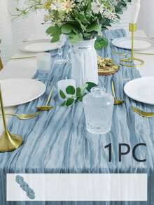 10条鼠尾草绿纱布桌旗，适合森林主题婴儿派对、新娘婚礼装饰、乡村风纱布桌旗，可用作派对、初领圣体、订婚和其他场合的中心装饰。 - 彩色 - 查看 11