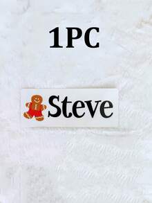1/3/5pcs Personalized Labels, Christmas Pattern Name Stickers, Multiple Sizes Available, Customized Name Label Stickers, Custom Stickers, Name Stickers, Date Stickers, DIY Gifts, Handmade, Handwritten Font, Wedding Stickers, Gift Stickers. Customizable Holographic Name Stickers, Suitable For Water Bottles. - Multicolor (Christmas Style) - View 24