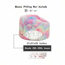 Storage Bean Bag Chairs Cover NO Filler Bean Bag Cover Living Room Furniture 31x20 Inch Soft Washable Plush Fiber Adult Bean Bag Bed Fuzzy Love Sack Beanbag Cover NO Filling