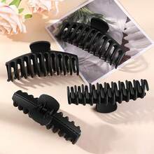 5 Inche Extra Large Claw Clips Hair Clips For Thick Hair And Long Hair, 4 Pack XL Jumbo Claw ClipsBlack - Black - View 8
