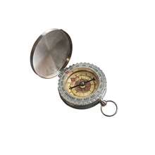 1pc Premium Stainless Steel Pocket Watch Compass, Outdoor Camping Directional Compass - Silver - View 5