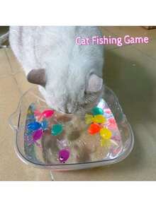 6/12/24 Pieces Floating Cat Toys - Entertaining, Interactive Pet Toy, Battery-Free, Realistic Fish-Shaped Water Toys For Indoor And Outdoor Use, Durable Plastic Structure; Cat Accessories, Cat Toys, Cats, Outdoor Water Toys, Cool - Multicolor - View 1