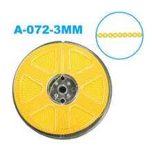 DISCO DE LANTEJOULAS AVELUDADA AMARELA 3MM ( 96 MTS )