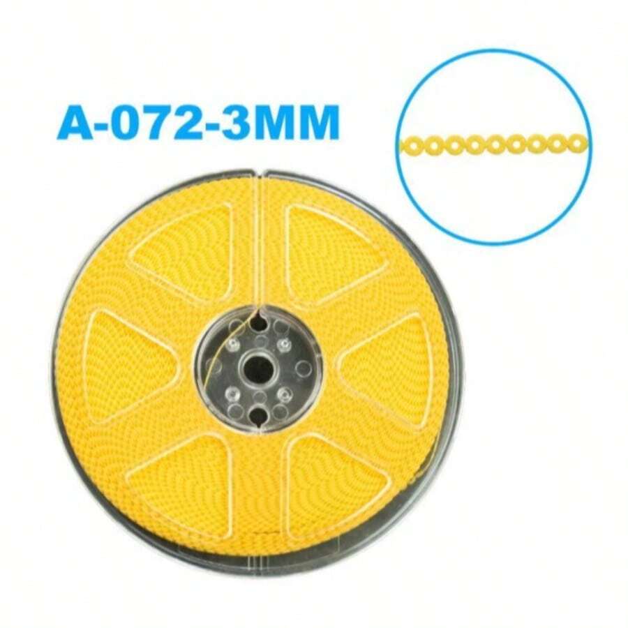 DISCO DE LANTEJOULAS AVELUDADA AMARELA 3MM ( 96 MTS )