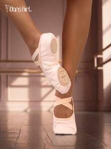 DonsGirl 1 Pair Of Women's Professional Ballet Shoes - Breathable & Light Canvas, Ideal For Modern/ Classical Dance And Yoga - Baby Pink - View 5