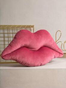 Gối hình môi, chất liệu lông thỏ giả, mềm mại và đáng yêu, món quà Valentine hoàn hảo cho ghế sofa, phòng ngủ, phòng khách và các không gian trang trí nhà cửa khác. Một món quà Valentine dành tặng người yêu thương. - Màu Hồng Tươi - Xem 4