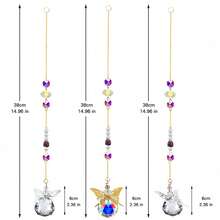 Trampa de luz de cristal, trampa de luz colgante de ventana interior con prisma y mariposa, adecuada para jardines familiares interiores y exteriores, decoración de bodas, decoración del hogar, decoración de festivales, artículos colgantes para la sala de estar