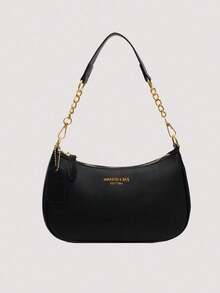 Women's Letter Adjustable Shoulder Strap Shoulder Bag, Zipper PU Leather Crossbody Bag, Armpit Bag, Small Wallet, Women's Handbag, Women's Wallet, Suitable For Outdoor Travel, Essential Backpack For Travel, Waterproof, Lightweight And Durable Casual Bag, Office University Bag, Brown, Elegant Women's Wallet, Women's Handbag, Women's Elegant Bag, Beautiful Women's Bag, Shoulder Bag, Crossbody Bag, Handbag, Travel Bag, Women's Wallet And Bag, Women's Wallet And Bag, Halloween, Women's Crossbody Bag, Jewelry Storage Box, Travel Essentials, Halloween Wallet, Women's Bag, Gifts For Women, Suitable For Valentine's Day, Parties, Wedding Dresses, Dates, As Shoulder Bag/Crossbody Bag, Elegant Women's Coin Purse - 黑色 - 查看 11