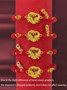 1pc Chinese Style Dragon Bracelet, Chinese New Year Blessing Bracelet, Suitable For New Year Gifts - Dragon - View 7