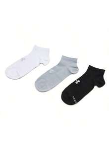 Under Armour 1 Pack Of 3 Pairs Unisex UA Essential Low Cut Lightweight Comfortable Casual Outdoor Sports Socks - Black/white/gray - View 13