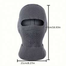 Fashion Thickened Winter Keep Warm Balaclava Hat Windproof Cold Proof Hat Neck Mask Hat Outdoor Riding Warm Hat Cycling Cap