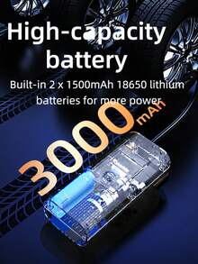 1PC Portable Tire Inflator Air Compressor - With Digital Pressure Gauge, Fast Inflation, Suitable For Multiple Scenarios Such As Cars, Motorcycles, Bicycles, Balls, Etc. A Must-Have Hot Search Item For Car Owners And Cycling Enthusiasts