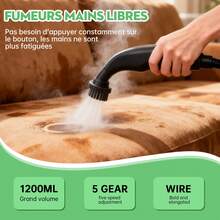 Steam Cleaner High Temperature Sterilization Air Conditioning Kitchen Hood Home /Car Steaming Cleaner - EU F Type Plug(220-240V) - View 2