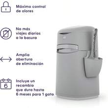 Litter Genie Bote Easy Roll Incluye 1 Recambio de Larga duración Que Puede durar hasta 6 Meses una Pala y un Soporte para Pala - como en la foto - Ver 3