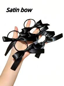 4/8/16pcs Multi-Function Hair Tie, White & Pink Satin Ribbon Hair Accessories Bow Hair Ties. Elegant & Simple Korean Style Hair Ties, Suitable For Women & Girls Daily Use, Gifts And Photography Props. ,Ponytail Holders ,Hair Elastics ,Hair Rubber Bands ,Scrunchies ,Hair Rope