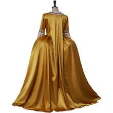 Regency Costume Queen Charlotte Cosplay Costume Dress Ball Gown - 金色 - 查看 4