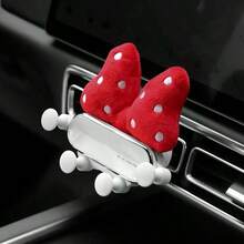 1pc Cute Polka Dot Bowknot Phone Holder - Dashboard Air Vent Clip, Adjustable Gravity Sensor Smartphone Stand With Suction Cup/Bracket, Hands-Free Navigation Compatible With Most Vehicles (Pink/Red) Compatible With IPhone, Android Phone, Gift For Birthday, Family, Friends For Summer Gifts Birthday Driving Car Accessories Car Phone Holder Air Vent Phone Holder Strong Load-Bearing - Multicolor - View 11
