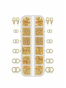 钥匙扣制作套装，钥匙扣夹大号钥匙圈，适用于珠宝制作，DIY钥匙扣工艺品材料，钥匙扣钩，龙虾扣，手机装饰配件