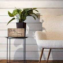 Cartel de entrada de boda de madera impreso en 2D - Es hora de que papá le dé a mamá nuestro apellido, cartel de madera colgante para regalo de anillo de boda adecuado para porche, patio, granja, área al aire libre - Gris Claro - Ver 2