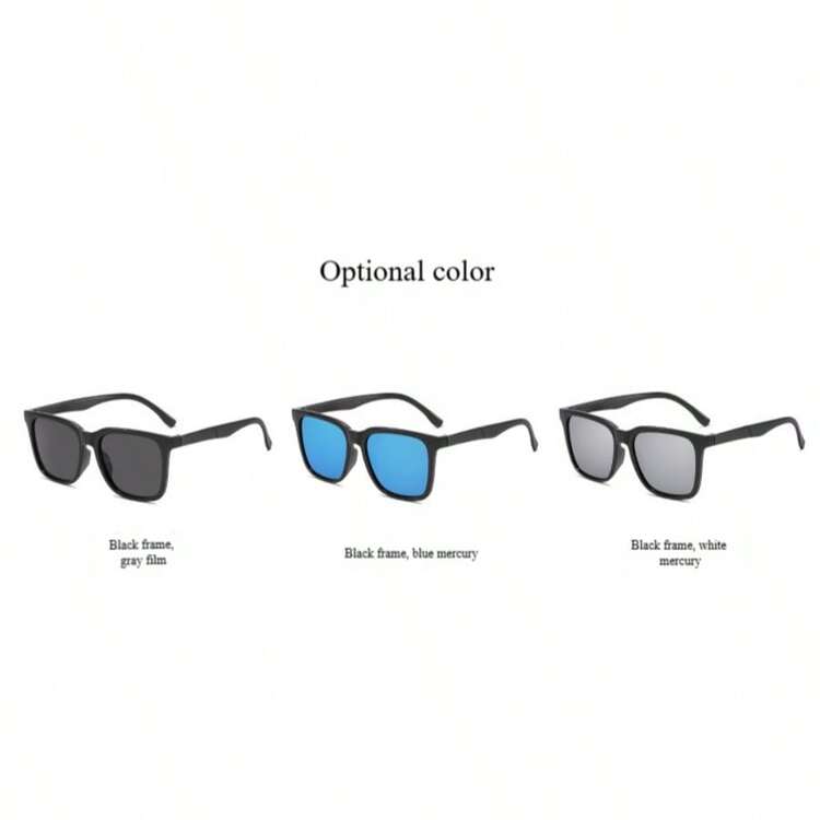 男女皆宜的复古休闲眼镜，适合户外活动、摄影、装饰和个性化佩戴 - 彩色 - 查看 4