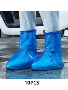 10/6/2pcs Waterproof Rain Shoe Covers, Durable And Suitable For Rainy Days. Waterproof Shoe Covers With Excellent Elasticity, Can Be Paired With Raincoats And Umbrellas. Disposable Waterproof Boot Covers, Durable, Anti-Slip, Suitable For Gardening, Motorcycles, Bicycles And Other Rainy Day Activities. (Thickened Version) Insulation, Galentines, Puppy, Carnival