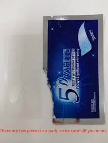 7-14片/包牙齿美白贴，5D牙齿美白贴 - 藍色 - 查看 7