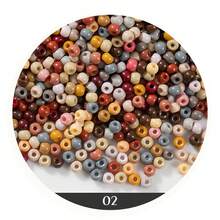 4mm 100pcs Glass Seed Beads Small Craft Beads Small Beads For DIY Bracelet Necklaces Crafting Jewelry Making,Spacer Beads For Charm Bracelets Making, DIY Art Craft Girls Gifts. - 4mm-solid Color Beads - View 6
