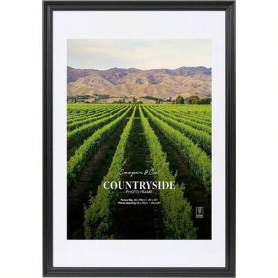 . 60x90 To 50x70 Countryside Photo Frame Black