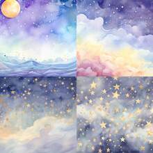12/24/36 Stücke Sternenhimmel Scrapbooking Papierblock - 6x6 Zoll hochwertige Kartons mit künstlerischen Bastelmotiven, geeignet für Kartenherstellung, DIY Dekorationshintergründe, Fantasy-Themen Designs und endlose kreative Möglichkeiten. - Verschiedenfarbig - Übersicht 7