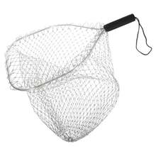 Red de pesca de 30 cm, cuadrada, de gran capacidad, portátil, cesta de captura de pesca, accesorio ligero y compacto para pesca en lago y barco - 1 - Ver 2