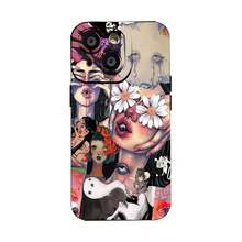 Ejemplos de títulos creativos: Funda para teléfono Eye See con una composición artística única de ojos y manos, compatible con teléfonos ,  17,  16 Pro Max,  15 Pro Max,  13 y  12. Fabricada en TPU, ofrece protección contra golpes y arañazos, y es el regalo perfecto para amigos y seres queridos. Una funda con expresión artística que muestra imágenes vibrantes y detalles de diseño excepcionales, apta para modelos de  y , que garantiza una protección fiable contra caídas. - Negro - Ver 8