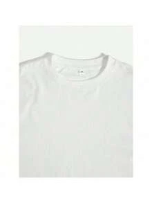 White T-Shirt With Inspirational Text For Everyday Use - 白色 - 查看 3
