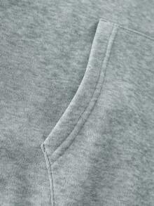 DIY Personalized Men's Hoodies, Custom With Patterns, Logos, Slogans And Letters, Streetwear Casual Sweatshirt - Grey - View 6