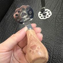 Wooden Bear Shaped Clay Mold, Stainless Steel Clay Mold, Baby Food Supplement Tools, Wholesale - Brown - View 5