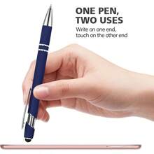 Ballpoint Pens With Stylus Tip, Soft Click Stylus Pen, 2 In 1 Retractable Metal Stylus Pens, Black Ink, Birthday Anniversaries Graduation Home And Office, 4 Colors 12 Count - Nhiều màu1 - Xem 7