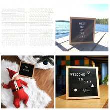 Letter Board Letters Only Flet Letter Boards, Plastic Letter Board Sign Message Board Letters, Word Board With Letters, Numbers Felt Letters Changeable Changeable Letter Boards 170 - White - View 1