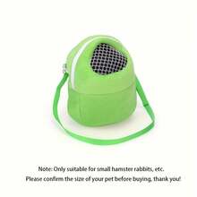 Small Pet Travel Backpack, Panoramic Window View, Breathable & Comfortable, Warm Sleeping Bag Design Suitable For Rabbits, Hamsters, Hedgehogs, Outdoor Travel Tote