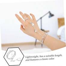 Pulsera De Estilo Antiguo Dedo Brazalete Pulsera De Plata Cadena De Pulsera De Decoración De Muñeca Pulsera De Joyas De Muñeca Aleación - 3 - Ver 2