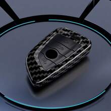 Funda de llave de coche con patrón de fibra de carbono ABS para BMW X1 X3 X5 X6 X7 F30 F34 F10 F20 G20 G30 G01 G02 G05 F15 F16 Serie 1 2 3 5 7 G11 G32 - Patrón de fibra de carbono - Ver 8
