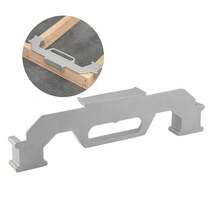 Herramienta de marcado de montantes centrales, plantilla de posicionamiento y espaciado de marcos de aluminio fundido para medición precisa de paredes de 16 pulgadas - Gris Claro - Ver 9