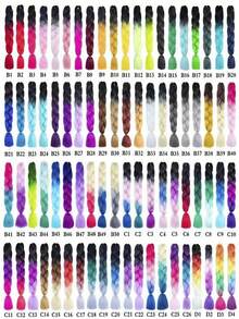 1顶 Lumi 编织假发，猎人恶魔假发，预编紫色编织合成假发，适合编发、角色扮演、圣诞节服装、角色扮演游戏、节日派对、圣诞节、新年、动漫角色扮演、派对服装 - 彩色 - 查看 10