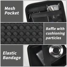 ALKOO Estuche de cámara digital compatible con CAMKORY/Pixpro/VAHOIALD/DSCW800 830/PowerShot 180 190. Estuche de almacenamiento para accesorios de cámaras para vlogging - Solo caja (sin cámara) - Negro - Ver 4