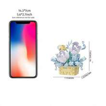 Flower Basket Building Block Set, Roses, Sunflowers, Succulent Flower Pot Decor, Educational Constructing Toy, Kids Building Toy, Gift For Boys & Girls, Birthday & Party Gift - Multicolor - View 5