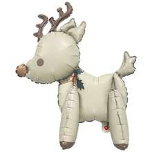 1 pieza Decoraciones navideñas, globos, decoraciones de fiesta, decoraciones navideñas, decoraciones hermosas de fondo para decoraciones de fiesta, globos de cumpleaños, globos mate de papel de aluminio para Papá Noel, decoraciones navideñas - Multicolor - Ver 13