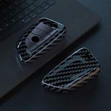 Funda de llave de coche con patrón de fibra de carbono ABS para BMW X1 X3 X5 X6 X7 F30 F34 F10 F20 G20 G30 G01 G02 G05 F15 F16 Serie 1 2 3 5 7 G11 G32 - Patrón de fibra de carbono - Ver 1