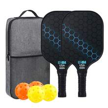 New 2025 Design Of Pickleball Rackets,Glass Fiber Pickleball Racket Set, Equipment With Balls, Bag, Accessories, Fiberglass Graphite Pickleball Racquet Set For Men, Women, Kids, Adults,Racket Racket Choose Any Set Of Rackets - Multicolor - View 7