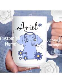 Valentinstag Geschenk, Muttertags Geschenk, Vatertags Geschenk, Personalisierte Tasse für Gesundheitsdienstleister, Personalisierte Krankenschwester Tasse mit Namen, Süße Gänseblümchen Tasse, Geschenk für Krankenschwester, Pflegestudent, Krankenschwester Abschluss Leicht zu reinigen, Exquisit, Hochwertige Personalisierte, Einzigartige Ideale Geschenke für Sie, Ihn, Freund, Freundin, Vater, Mutter, Familie, Freunde, Schüler, Arbeiter, Schule, Zuhause, Büro, Multifunktional, Dekorativ, Wiederverwendbar, Exquisit, Stilvolle, Hochwertige, Farbige, Moderne, Personalisierte, Einzigartige, Ideale Geschenke für Ihn, Ideale Geschenke für Sie, Freund, Vater, Freundin, Mutter, Familie, Freunde, Teeraum, Zuhause, Garten, Büro, Für Jahrestage, Für Valentinstag, Für Muttertag, Für Geburtstage, Für Vatertag, Für Abschluss, Für Hochzeiten, Für Einweihung, Personalisierte Tassen, Zuhause Auffrischen, Weihnachtsdekoration, Herbst Zuhause Auffrischen